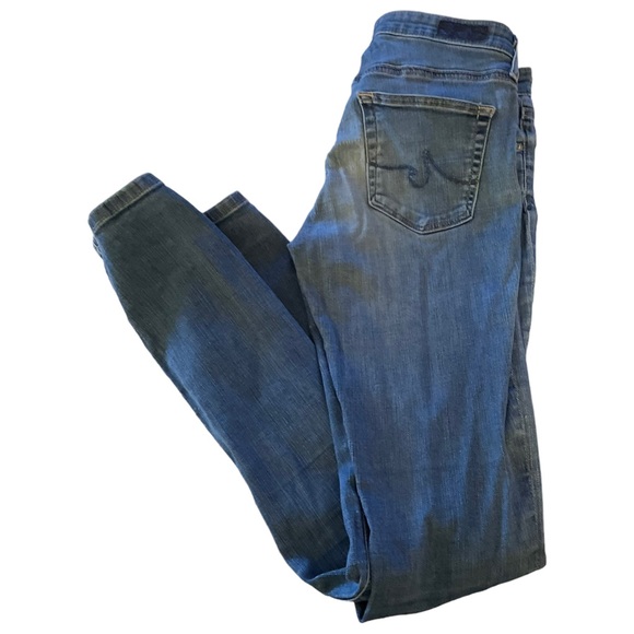 Adriano Goldschmied blue jeans waist 26R 98% cotton legging ankle super skinny - Picture 10 of 15